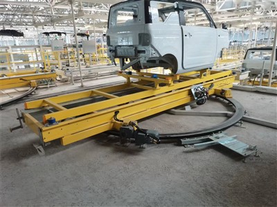 Skidhanteringstransportsystem